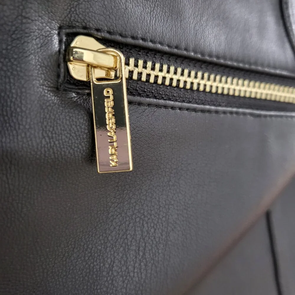 Karl Lagerfield Faux Leather Pants - Picture 4 of 4